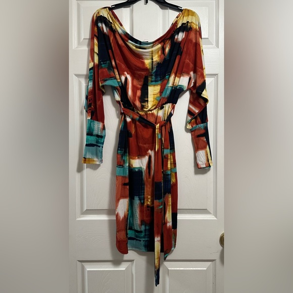 Votique Los Angeles Woman's Mini Dress Contemporary Print Size M - Picture 16 of 16